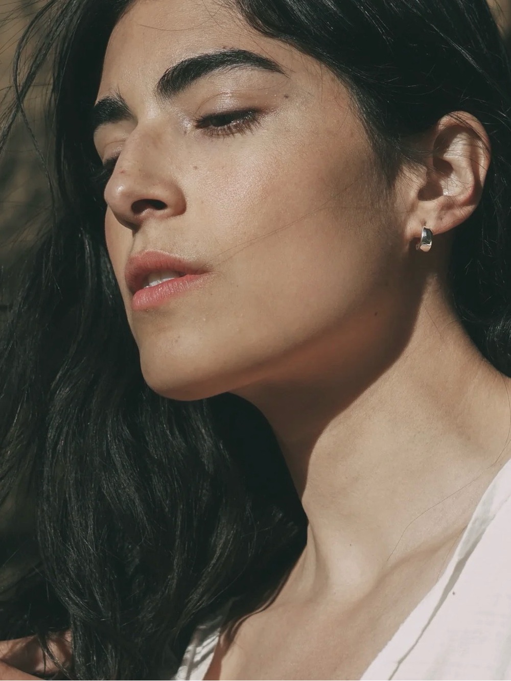 Amanda Hunt Cocoon Hoops Silver